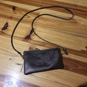 Brown Crossbody/wristlet
